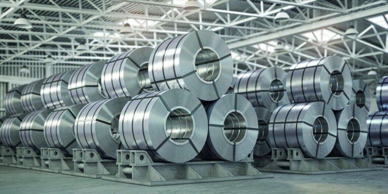 Stock de bobines d’acier laminé à chaud